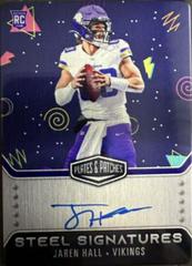 Jaren Hall [Arcade Mode] #RSSJHA Football Cards 2023 Panini Plates and Patches Rookie Steel Signatures Prices