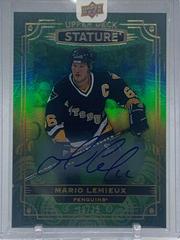 Mario Lemieux [Green Autograph ] #2 Hockey Cards 2022 Upper Deck Stature Prices