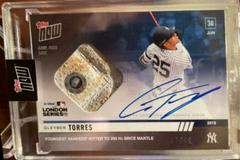 Gleyber Torres [Autograph Relic] Baseball Cards 2019 Topps Now Prices