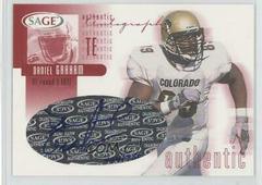 Daniel Graham [Red] #A17 Football Cards 2002 Sage Autographs Prices