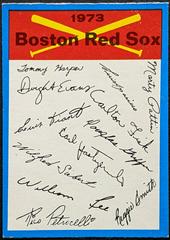 Boston Red Sox Baseball Cards 1973 O Pee Chee Team Checklists Prices