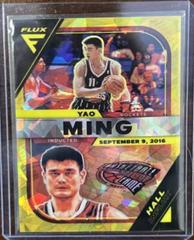 Yao Ming [Gold Cracked Ice] #10 Basketball Cards 2022 Panini Flux Hall Influx Prices