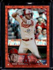 Mike Trout [Logofractor Orange] #27 Baseball Cards 2023 Topps Chrome Prices