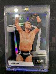 Adam Cole [Black Rainbow] Wrestling Cards 2022 Upper Deck Allure AEW Prices