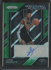 Lonnie Walker IV [Choice Prizm Green] Basketball Cards 2018 Panini Prizm Rookie Signatures Prices