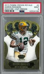 Aaron Rodgers [Gold Die Cut] #2 Football Cards 2013 Panini Crown Royale Prices