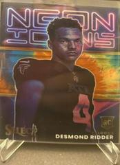 Desmond Ridder [Tie Dye] #NI-13 Football Cards 2022 Panini Select Neon Icons Prices