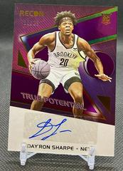 Day'Ron Sharpe [Purple] Basketball Cards 2021 Panini Recon True Potential Signatures Prices