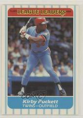 Kirby Puckett Baseball Cards 1986 Fleer League Leaders Prices