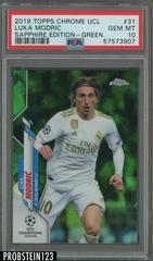 Luka Modric [Green] Soccer Cards 2019 Topps Chrome UEFA Champions League Sapphire Prices