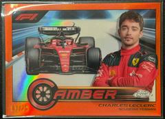 Charles Leclerc [Orange Refractor] #CAM-CLI Racing Cards 2023 Topps Chrome Formula 1 Camber Prices
