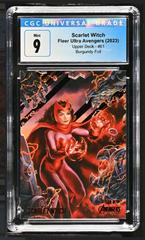 Scarlet Witch [Burgundy Foil] Marvel 2022 Ultra Avengers Prices