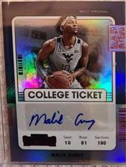 Malik Curry [Pink] Basketball Cards 2022 Panini Chronicles Draft Picks Contenders College Ticket Autograph Prices