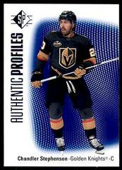 Chandler Stephenson [Blue] #AP-7 Hockey Cards 2021 SP Authentic Profiles Prices