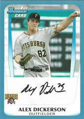 Alex Dickerson [Chrome Blue Refractor] #BDPP27 Baseball Cards 2011 Bowman Draft Prospects Prices