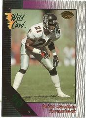 Deion Sanders [10 Stripe Silver] #12 Football Cards 1992 Wild Card Field Force Prices