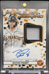 Buster Posey [Orange] Baseball Cards 2023 Topps Pristine Popular Demand Autograph Relic Prices