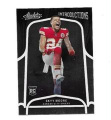 Skyy Moore #INT-16 Football Cards 2022 Panini Absolute Introductions Prices