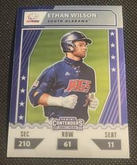 Ethan Wilson #CTO-EW Baseball Cards 2021 Panini Elite Extra Edition College Tickets Optic Prices