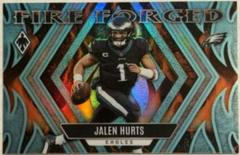 Jalen Hurts [Teal] #FF-3 Football Cards 2023 Panini Phoenix Fire Forged Prices