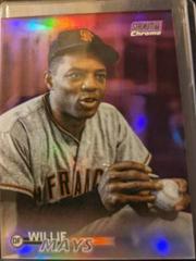 Willie Mays [Chrome Purple] #10 Baseball Cards 2023 Stadium Club Prices
