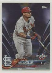 Yadier Molina [Purple] #96 Baseball Cards 2018 Topps Opening Day Prices