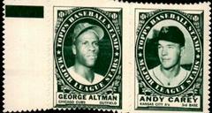 George Altman, Andy Carey Baseball Cards 1961 Topps Stamp Panels Prices
