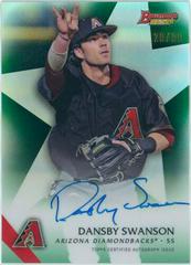 Dansby Swanson [Green Refractor] Baseball Cards 2015 Bowman's Best of Autographs Prices
