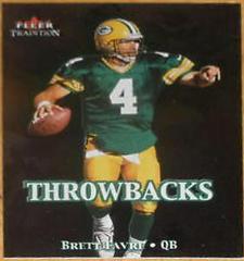 Brett Favre #11T Football Cards 2000 Fleer Throwbacks Prices