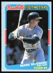 Mark McGwire Baseball Cards 1989 Fleer Exciting Stars Prices