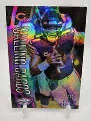 Justin Fields [Purple] #CALL-13 Football Cards 2023 Panini Certified Calling Prices