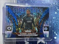Robert Sanchez [Blue Shimmer] Soccer Cards 2022 Panini Prizm Premier League Fireworks Prices