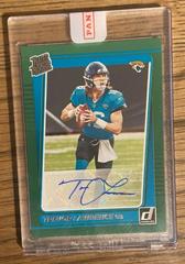 Trevor Lawrence [Autograph Green] Football Cards 2021 Panini Donruss Prices