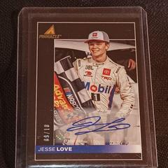 Jesse Love [Autograph Gold] #16 Racing Cards 2022 Panini Chronicles Nascar Pinnacle Prices