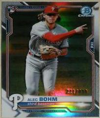 Alec Bohm [Refractor] #94 Baseball Cards 2021 Bowman Chrome Prices