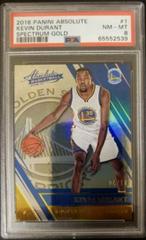 Kevin Durant [Spectrum Gold] #1 Basketball Cards 2016 Panini Absolute Prices