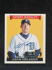 Justin Verlander [Autograph] #SR-JV Baseball Cards 2007 Upper Deck Goudey Sport Royalty Prices