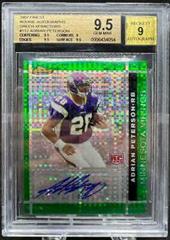 Adrian Peterson [Green Xfractor Autograph] #112 Football Cards 2007 Topps Finest Prices