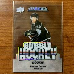 Brandt Clarke [Rookie] Hockey Cards 2022 Upper Deck Credentials Bubble Hockey Prices