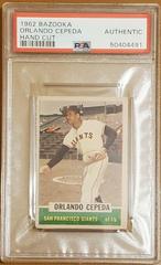 Orlando Cepeda [Hand Cut] Baseball Cards 1962 Bazooka Prices