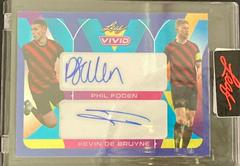 Phil Foden , Kevin De Bruyne Soccer Cards 2022 Leaf Vivid Dual Autographs Prices