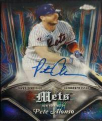 Pete Alonso Baseball Cards 2022 Topps Chrome Pinstriped Autographs Prices