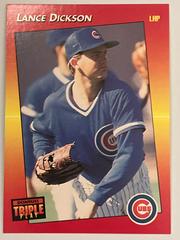 Lance Dickson #97 Baseball Cards 1992 Panini Donruss Triple Play Prices