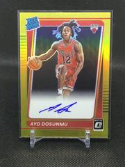 Ayo Dosunmu [Gold Signature] Basketball Cards 2021 Panini Donruss Optic Prices