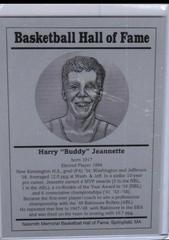 Buddy Jeannette Basketball Cards 1986 Hall of Fame Metallic Prices