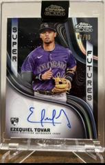 Ezequiel Tovar Baseball Cards 2023 Topps Chrome Black Super Futures Autographs Prices