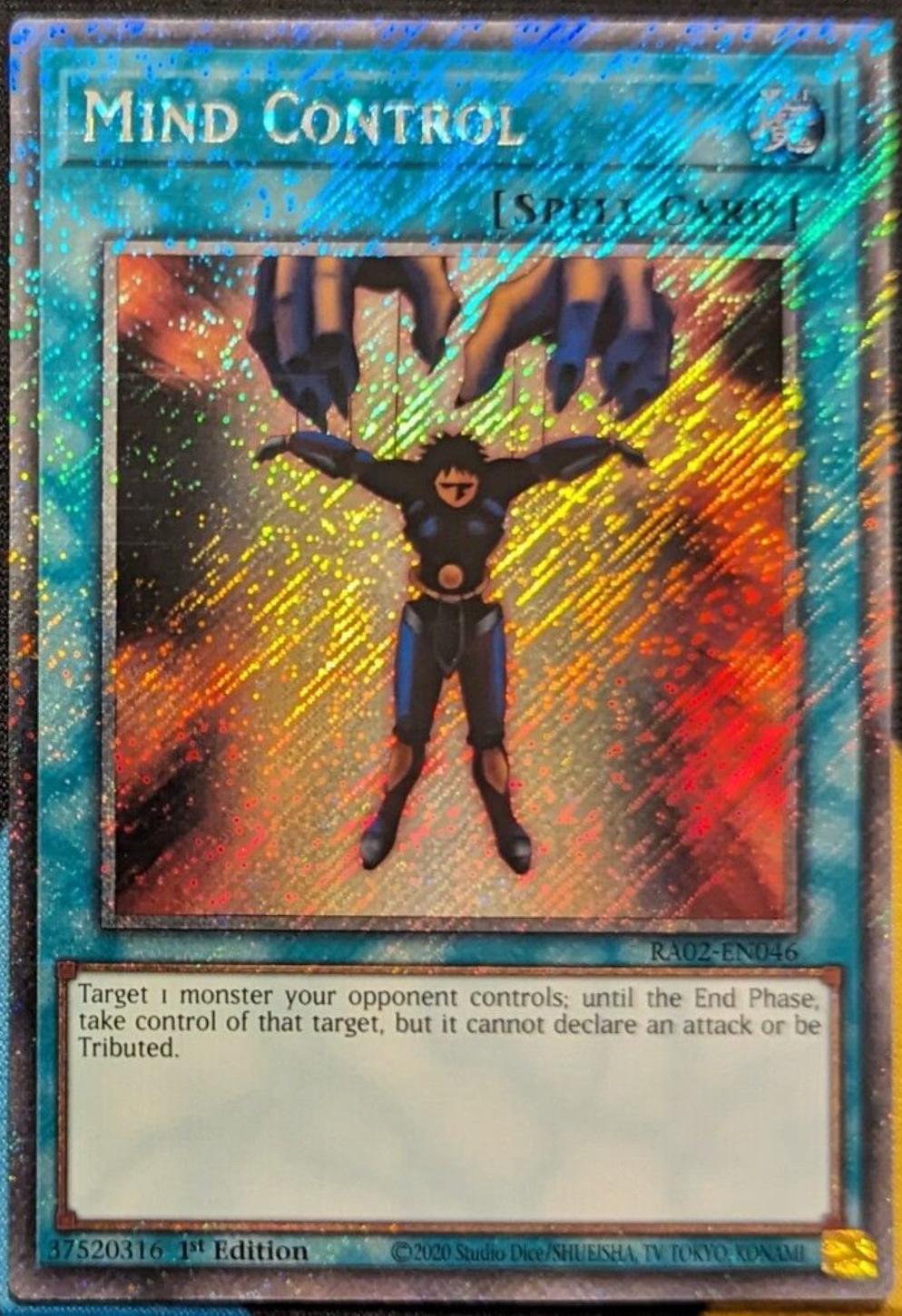 brain control yugioh card Yu-Gi-Oh! Gain control over the monster that attacked YU-GI-OH! - Mind Control (PGLD-EN067)