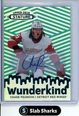 Chase Pearson [Autograph Green] #W-12 Hockey Cards 2022 Upper Deck Stature Wunderkind Prices