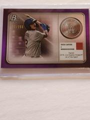 Diego Cartaya [Purple] #MM-6 Baseball Cards 2022 Bowman Platinum Minted in Merit Prices
