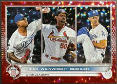 Urias, Wainwright, Buehler [Red] Baseball Cards 2022 Topps Prices